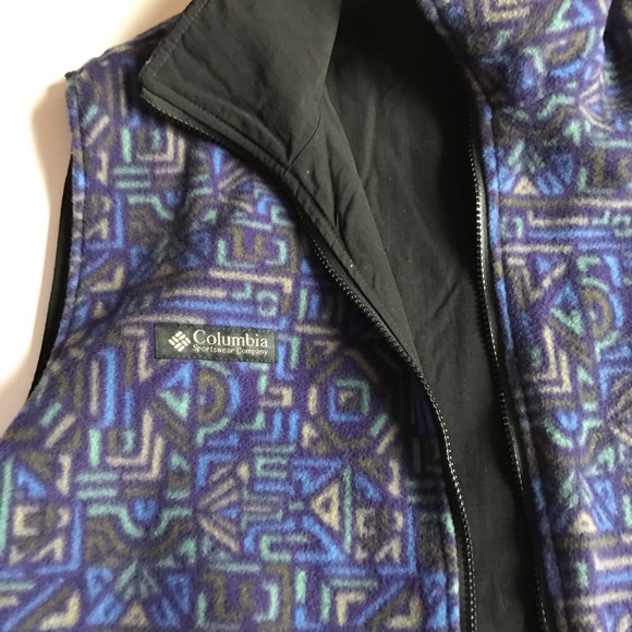 Vintage Reversible synchilla Columbia Vest - Picture 1 of 8